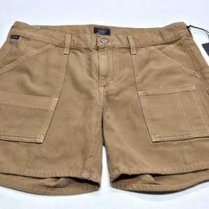 NEW Women's Citizens of Humanity LEAH SHORT Brown Carpenter Shorts size 27
